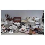 Dishware  / glass lot: ashtrays, plates, bowls,