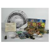 Flower arrangement tools and supplies: foam, wire