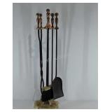Fireplace tool set, 4 piece, 31" tall