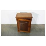 Small kitchen style cupboard. Magnet missing from