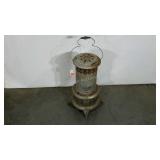 Oil burning heater, condition as shown, 34" tall