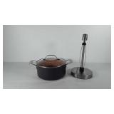 Kitchenwares, includes Gotham pot with lid and