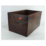 Wooden storage box without lid, 20.5" × 12.5" ×