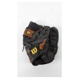 Wilson baseball mitt, left handed