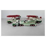 Three Hess gasoline vehicles, includes Hauler