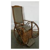 Antique wheel chair reminiscent of Mr. Potter