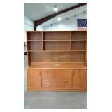 Office credenza, 19 x 72 x 72, broken handle as