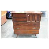Mid-century style walnut dresser, 18 x 42 x 46,