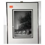Washington Monument photo print, signed, framed
