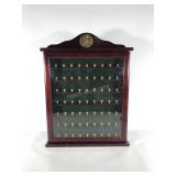 Golf ball collection display case, 22x29, holds