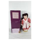 Porcelain doll with box and certificate, Designs