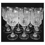 Glassware, includes set of twelve wine glasses