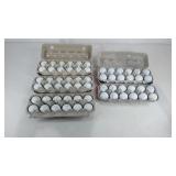 Group of used golf balls, three dozen Kirkland