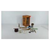 Miscellaneous trinket group, includes dog letter