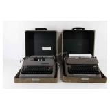Two Smith Corona typewriters, Sterling and