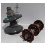 Porcelain Electric Insulator Lot,