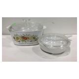 Corning Ware, 3qt covered dish and a covered