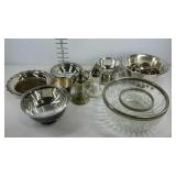Silver plate serving group