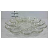 Clear glass egg tray