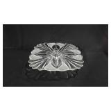 12.5" decorative glass cake stand