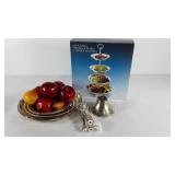 Godinger silberplaye four tier bowl Stand,