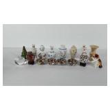 Miniature home decor, includes four bowls, glass