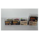 Hotwheels sizzles, includes six display cases and