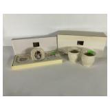 Lenox picture frames and small vases, with boxes