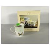 Lenox Butterfly Meadow mugs, four with box