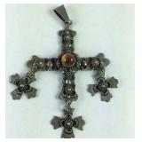 Sterling silver early Mexican cross
