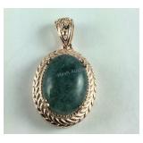 Matrix Halo pendant 14k rose gold over copper