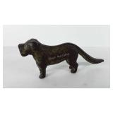 Cast iron dog nut cracker, 12"