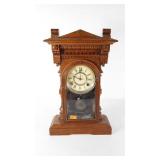 W L Gilbert Clock Co., gingerbread mantle clock,