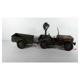 Toy, G.I. Joe jeep 7000 with trailer, jeep: 20",
