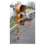 Traffic Signal Light for Man Cave Decor, fixed on