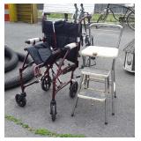 Cosco Kitchen Step Stool and portable wheel