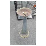Bird Bath Project, base stand with married up