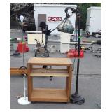 Housewares lot, 2 floor lamps that are used