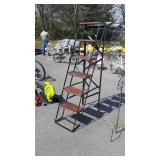 Folding Planters Ladder, wood steps for flower