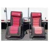 Pair of Timber Ridge Folding Recliner lounge
