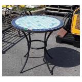 Outdoor Tile top 28" Table, nice tile condition,