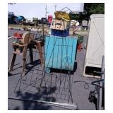 3pc Outdoor Lot, 2 wire Arbor trellis stands,