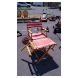 Directors type Chairs, 2 but one is missing back