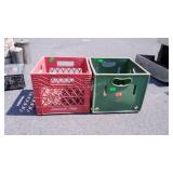 2-Plastic Milk Crates