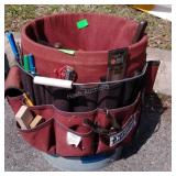 Job Boss tool pouch with 5 gallon bucket