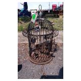 Older Iron works Bird Gage, Housewares style, 16"