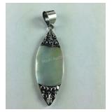 Sterling silver mother of pearl pendant