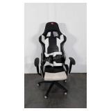 Gaming chair with two attachable pillows