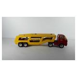 Metal tonka car carrier with car, 26.5"