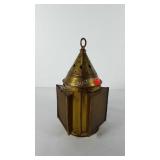 Brass lantern, 12.5"